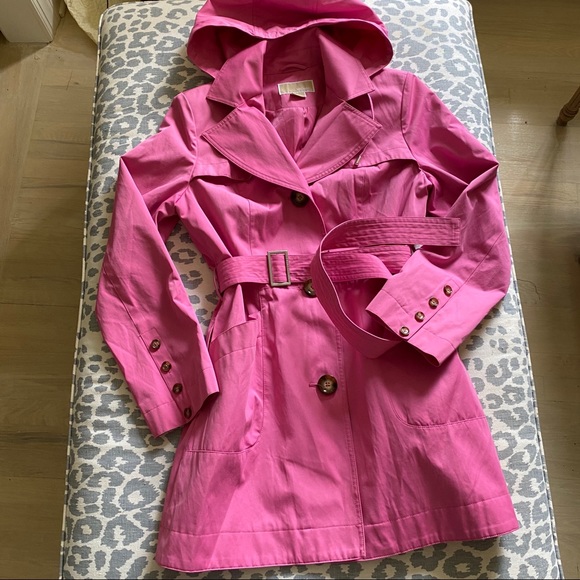 Michael Kors Bubble Gum Trench Coat - Picture 1 of 16